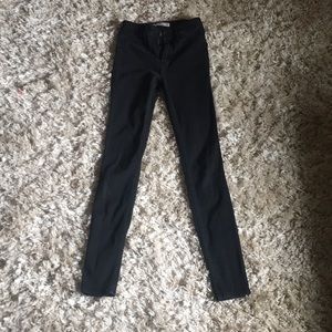 all black jeggings hollister
